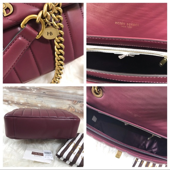 Henri Bendel 712 Convertible Shoulder Bag Oxblood - Picture 6 of 7